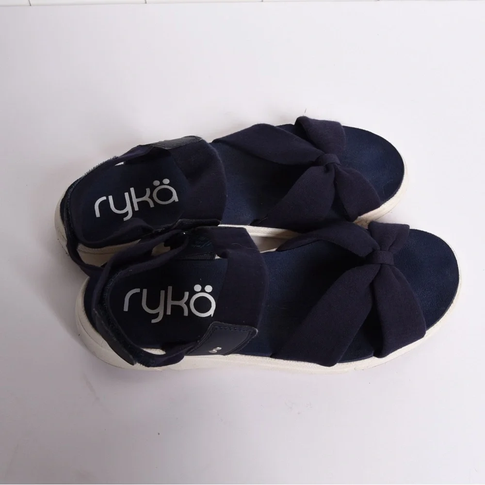 Ryka Women's Mallorie Navy Blue sandals, size 8 - Picture 4 of 6
